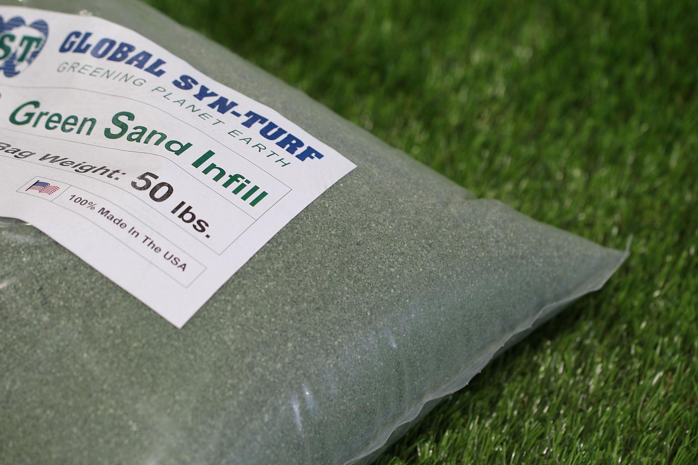 Green Sand Synthetic Grass Artificial Grass Tools Installation L.A.