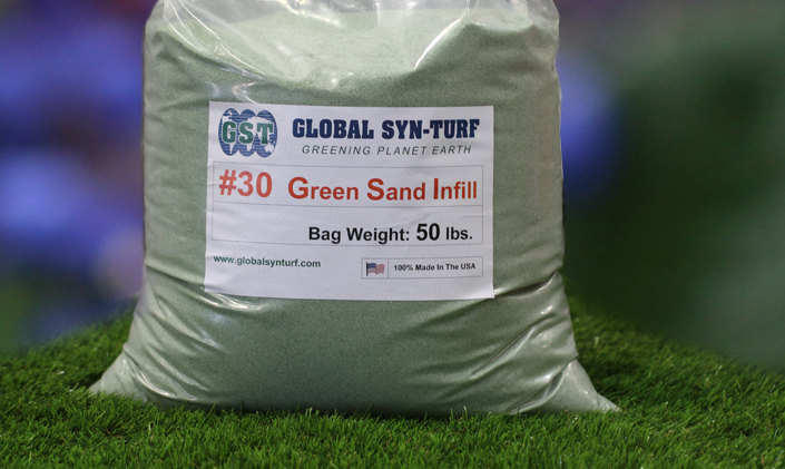 Green Sand Synthetic Grass Artificial Grass Tools Installation L.A.