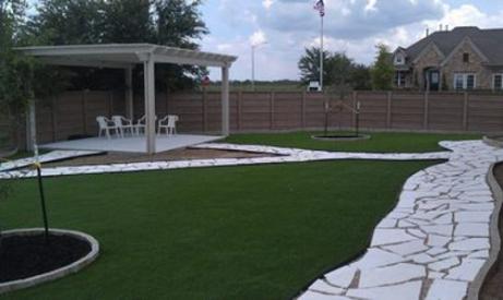 Artificial Grass Photos: Artificial Pet Turf Rolling Hills California Back and Front Yard